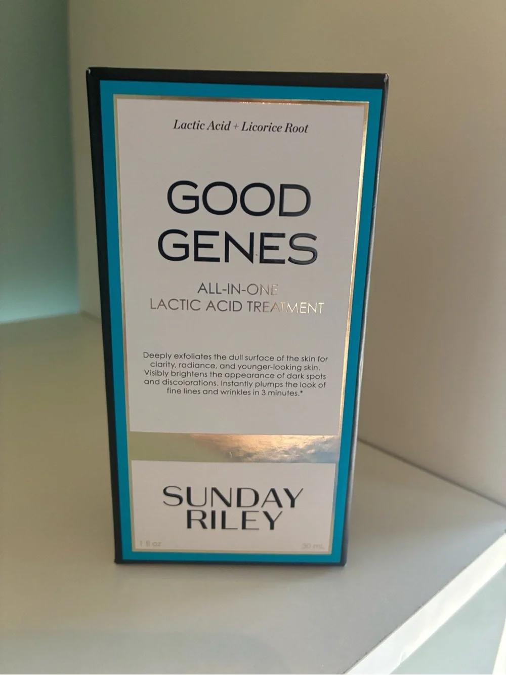 Sunday Riley Good Genes Lactic Acid Treatment — White & Teal